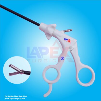 Disposable Toothed Grasper – Single-Use Sterile Laparoscopic Instrument with Ergonomic Handle