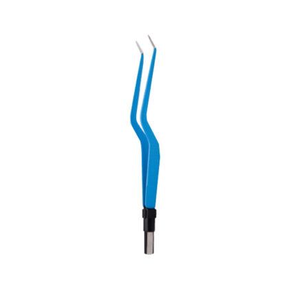 Reusable European Bayonet Angled Bipolar Forceps