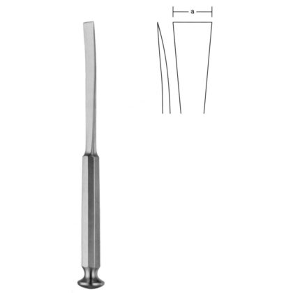 TESSIER OSTEOTOME LP-40.100.34, CURVED