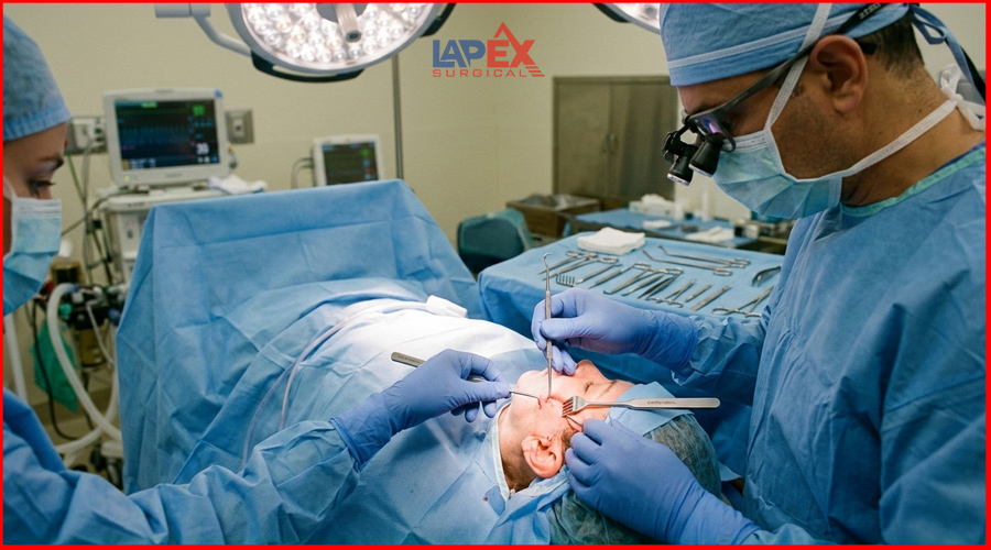 Delicate Retractors for Plastic Surgery Are in Action