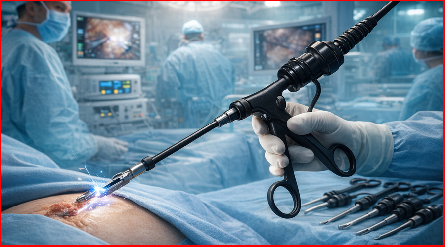 Image Shows That Reusable Steel Insulated Handle is the Gold Standard for Electrosurgery