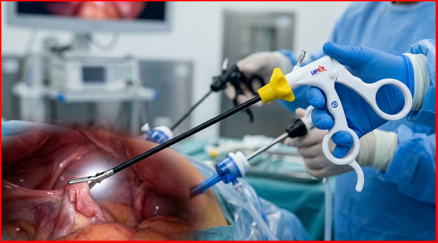 Image Explains Disposable Yohan Grasper, Precision Laparoscopic Handling