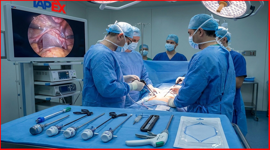 A clinical guide to the best laparoscopic tools for hernia repair — trocars, tackers, staplers & mesh fixation devices