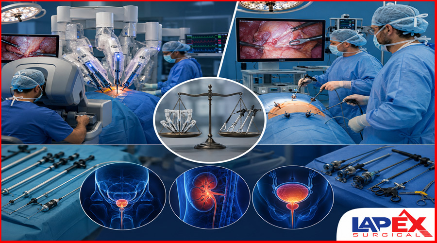 laparoscopic and robotic instruments for urological cancer surgery