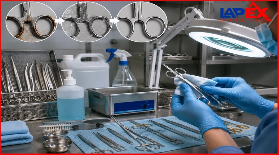 identify, remove, and prevent surgical instrument discoloration