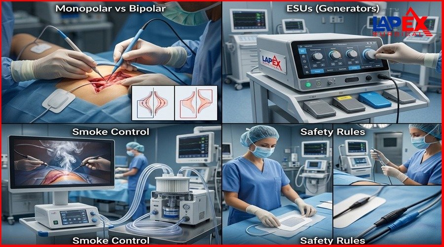 image shows how to choose precision electrosurgical instruments